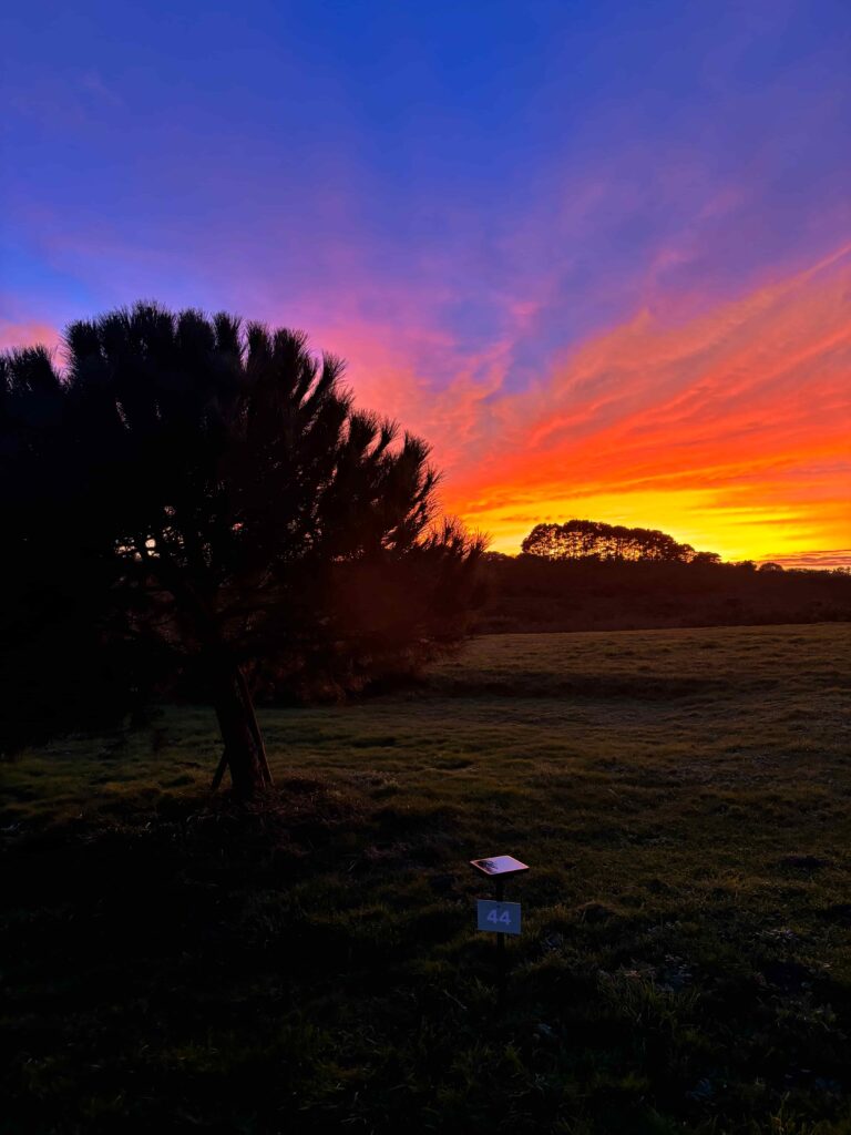 coucher de soleil camping belle ile en mer camping